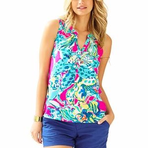 EUC Lilly Pulitzer Essie Top